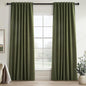 Topfinel 90 Inch Long Linen Blackout Curtains 2 Panels Set, Back Tab Pinch by Topfinel