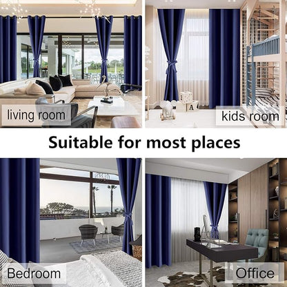 Blackout Curtains for Bedroom, 52 x 30 Inch, 2 Panels | Thermal Insulated & - Image 7