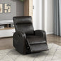 Lexicon Manual Recliner Chair, Faux Leather Reclining Chair, Wall Hugger by Lexicon