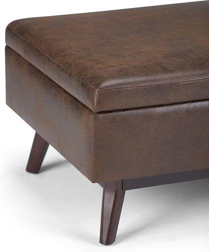 SIMPLIHOME Owen Coffee Table Storage Ottoman - Image 9
