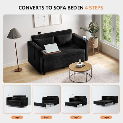 3-in-1 Convertible Sleeper Sofa Couch - Image 6