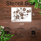 Large Flower Stencils for Painting on Walls Large Floral Stencil Vine Sunflower Rose Stencils for Wood Fence Furniture Fabrics