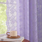 YJ YANJUN Vintage Lace Curtains 96 Inches Long-Victorian Floral Pattern by YJYANJUN