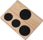 Normcore Tamping Mat - Natural OAK Espresso Tamping Station - Coffee Tamper Holder Mat Portafilter Mat For Baristas - Patent Pending - Solid American White OAK Wood