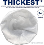 (100 Pack) Commercial Cold Brew Coffee Filters, 20" x 20" For Commercial Model Cold Brew Coffee Makers and 5-gallon Commercial Systems…