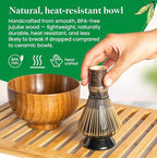 Matcha Whisk Set, 12 Pcs Matcha Set, Jujube Wood Bowl with Bamboo Straws, Storage Box & Gift Bag, Matcha Kit for Tea Ceremony or Matcha Latte