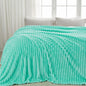 NEWCOSPLAY Fleece Ribbed Cozy Queen Blanket by NEWCOSPLAY