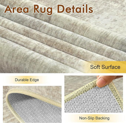 6x9 Ft Large Area Rugs for Living Room, Soft Non-Slip Washable Rugs Modern - Image 6