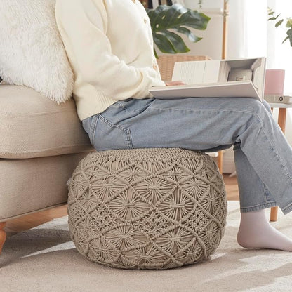 Ornavo Home Pouf Ottoman Foot Rest - Image 2