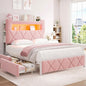 Full Upholstered LED Bed Frame by JOCOEVOL