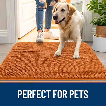 OLANLY Dog Door Mat for Muddy Paws 70x46, Super Absorbent Chenille Mud Mat | - Image 6