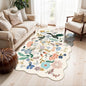 Washable 3x5 Entryway Area Rugs: Ultra Soft Floral Carpet by HYHAOYUNLAI