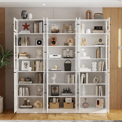 TUSY 85.5" Modern Tall Bookcase - Image 4