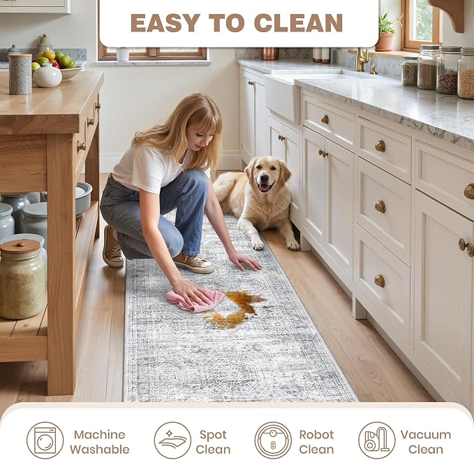 Kitchen Rugs Sets of 3, 2x3 2x4 2x5 Rug Runner, Dining Room, Soft Runner Rug - Image 9