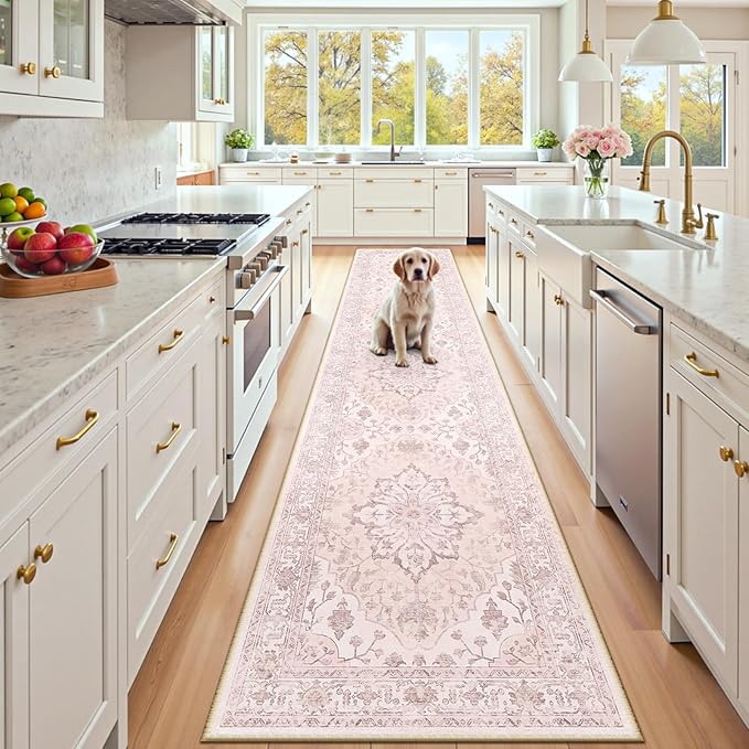 RELEANY Washable Area Rug, Runner 2'x10', Water Repellent, Pet Friendly by RELEANY