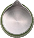 Normcore Handleless Milk Frothing Jug, Milk Pitcher 15.2 oz, Milk Frother Steamer Cup Stainless Steel Espresso Cup, Round Spout, Green, 450 ml