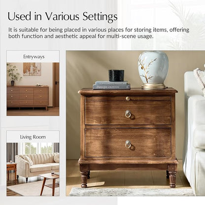 HULALA HOME Solid Wood Storage End Table - Image 6