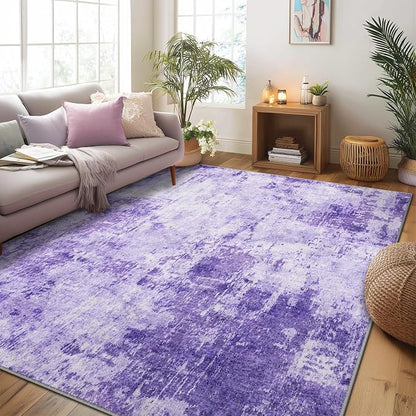 RELEANY Washable 8'x10' Abstract Area Rug - Image 7