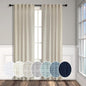 Pitalk Flax Linen Sheer Curtains & Drapes 38 Inch Wide Tan Beige Colored by Pitalk