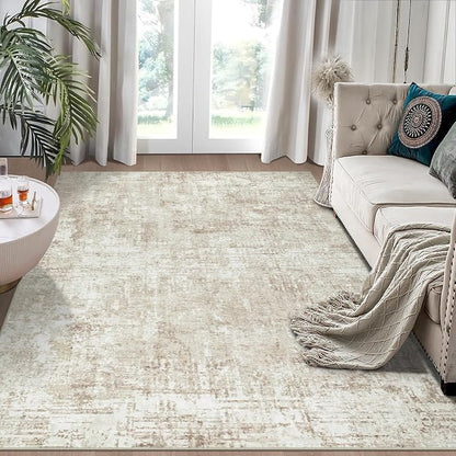 Aelenmu 6x9 Area Rugs for Living Room Bedroom Dining Room Washable Beige | Soft by Aelenmu