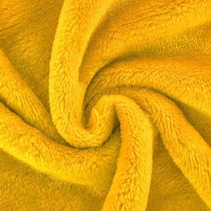 Mustard yellow Fleece Plush Throw Blanket 50"x60"for Couch Fuzzy Cozy | Super - Image 3