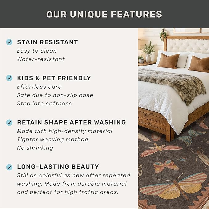 Dining Room Rugs for Under Table 6x9 - Image 7