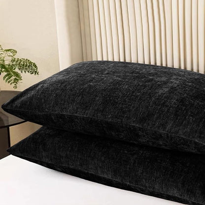 CaliTime Decorative Standard Throw Pillow Covers 26 X 20 Inches Black | Pack of - Image 3