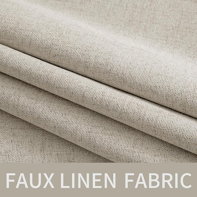 MIULEE 100% Blackout Linen Curtains - Image 5