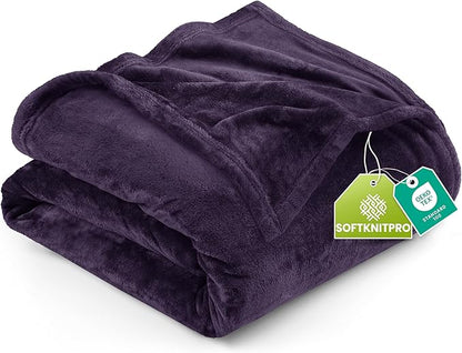 Utopia Bedding Ultra Soft Fleece Bed Blanket King Size Purple | Microfiber by UTOPIABEDDING