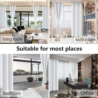 RV Blackout Curtains for Bedroom, 52 x 30 Inches Long Greyish White | Thermal - Image 8
