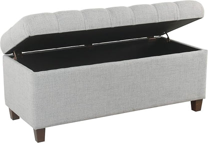 Homepop Home Decor Tufted Ainsley Button Storage Ottoman Bench - Image 8