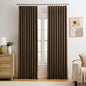 Brown Pinch Pleated 60 Inch Wide Curtains 60 x 90, Thermal Insulated Noise by KEQIAOSUOCAI