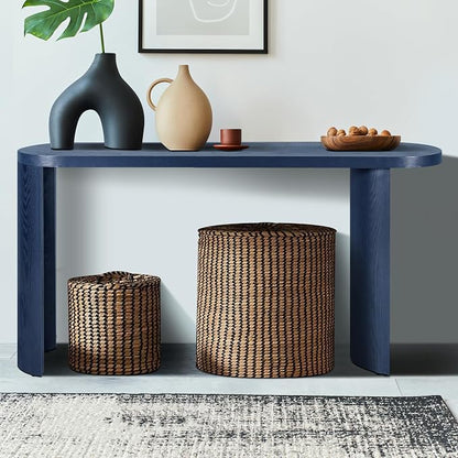 60'' Console Table Sofa Table Thick Top Entryway Table, Hallway Table - Image 4