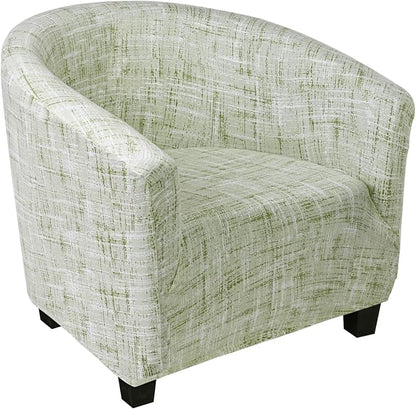 SearchI Club Chair Slipcover Stretch Barrel Chair Covers Printed Tub Chair by SearchI