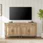 WAMPAT Farmhouse TV Stand for 75 inch TV by WAMPAT