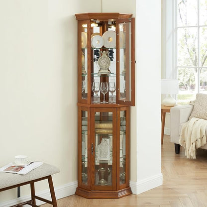 Glass Corner Display Cabinet - Image 8