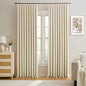 Pleated Blackout Curtains 95 inch Length by KEQIAOSUOCAI
