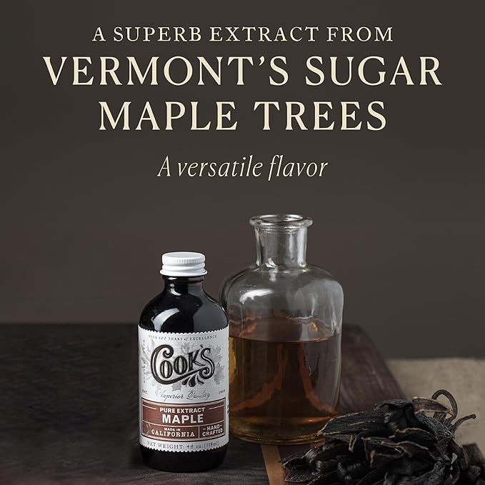 Cook's, Pure Maple Extract, All Natural Premium Maple Sap from Vermont's Finest Maple Trees, 32 oz