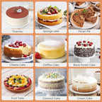 7 Inch Round Cake Pans, Removable Bottom & Easy Releasing, 304 Stainless Steel Cake Pan, Non-Toxic & Healthy Cake Baking Cheesecake Pan, Leakproof & Nonstick