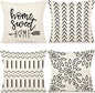 YCOLL Pillow Covers 18x18 Set of 4, Modern Sofa Throw Pillow Cover, Decorative by PillowCoversExpert