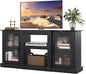 WLIVE Farmhouse TV Stand for 65 inch TV, Open Shelves TV Console for Living by WLIVE
