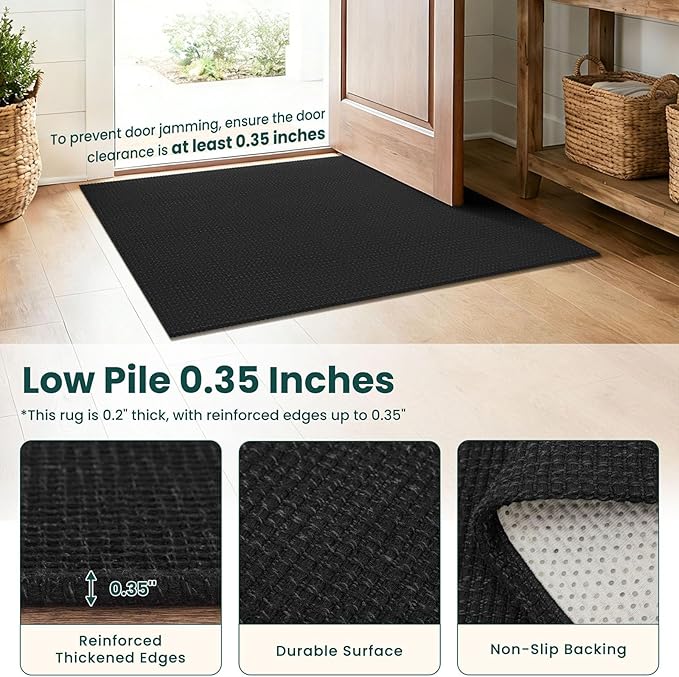 KOZYFLY Runners for Hallways 2x6 ft Washable Kitchen Runner Non Slip Rubber - Image 4