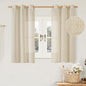 Natural Linen Semi Sheer Curtains 48 Inch by LAMIT