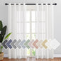 NICETOWN Semi Sheer Linen Curtains Flax Textured by NICETOWN