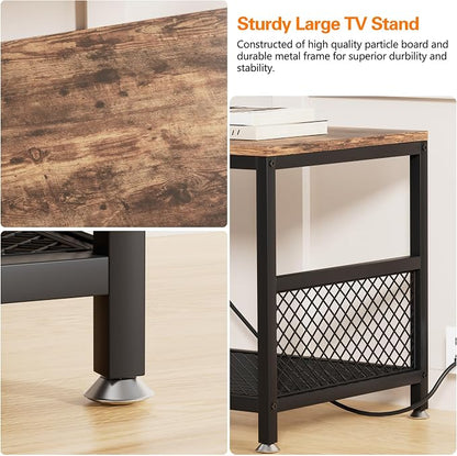 VECELO TV Stand with Power Outlets - Image 7