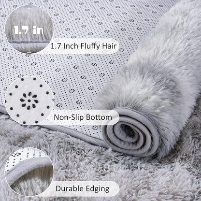 Chicrug Soft Runner Rug for Bedroom Living Room Plush Fluffy Rugs 2x6 | Shag - Image 7