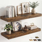 12 inch Deep Floating Shelves for Wall, 36 inch Wide Engineered Wood Wall by Venusmiles