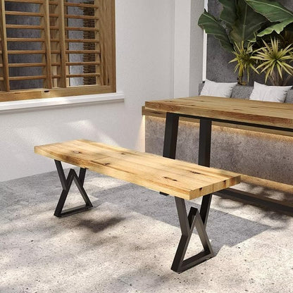 Metal Bench Legs 16 Inch Double Triangle Coffee Table Legs End Table Legs - Image 3