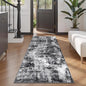 Rugflix 2x8 Runner Rug for Hallway, Washable Black Grey Kitchen Runners | by RugflixAreaRugs