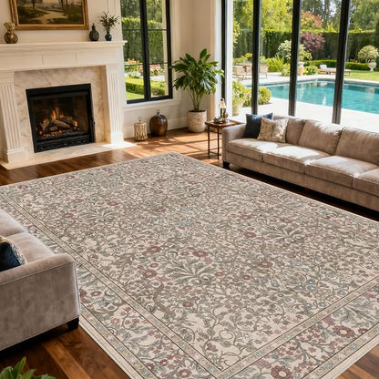 Area Rug for Living Room, 10x12 Large Washable Rugs for Dining Room, Non Slip - Image 2